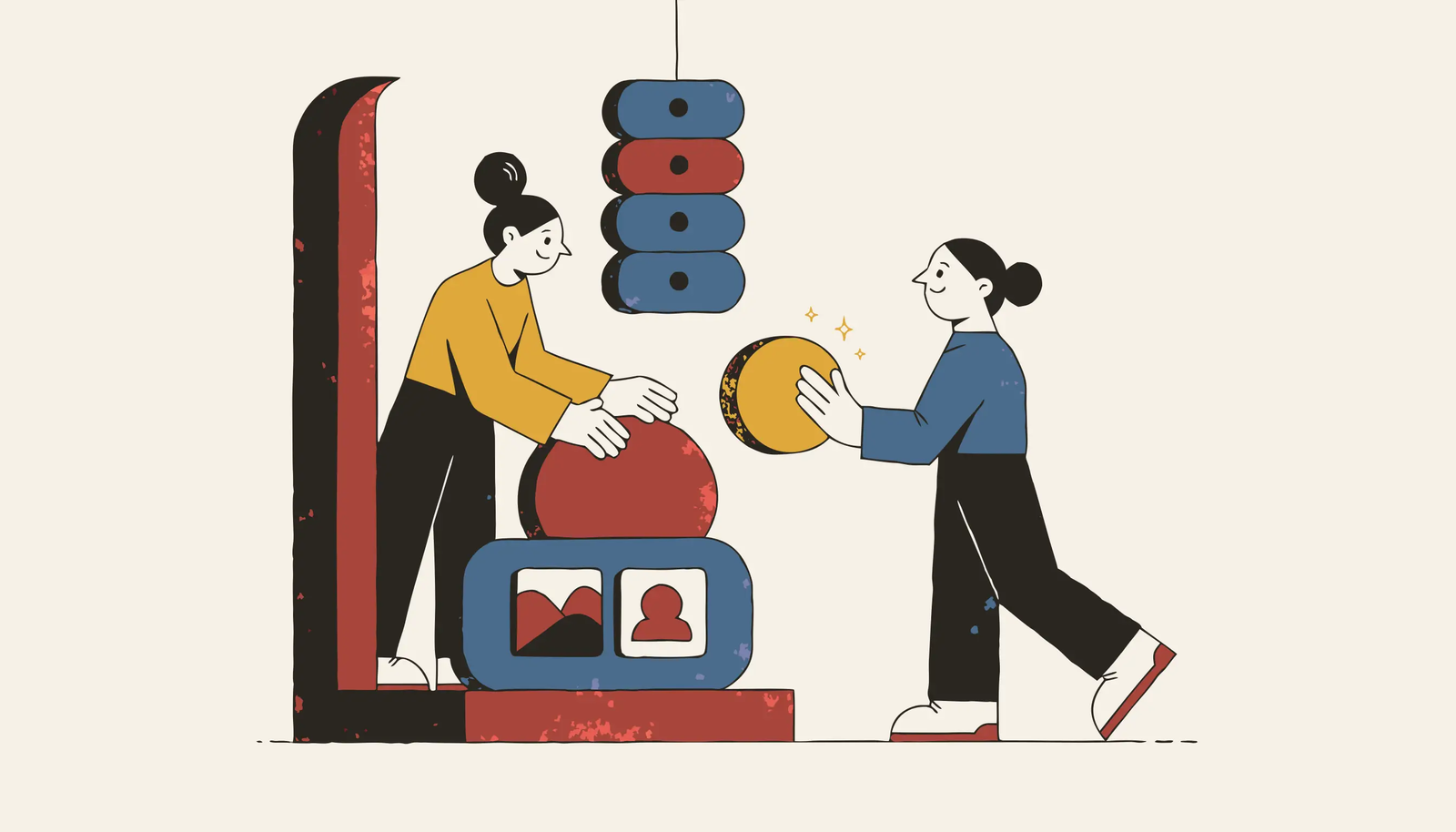 사용자가 보는 웹 화면과 버튼을 프론트엔드가 만든다는 개념도